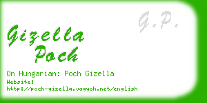 gizella poch business card